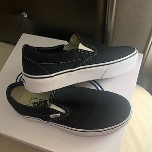 Vans Classic Slip Ons| Black & White . Brand new without tags